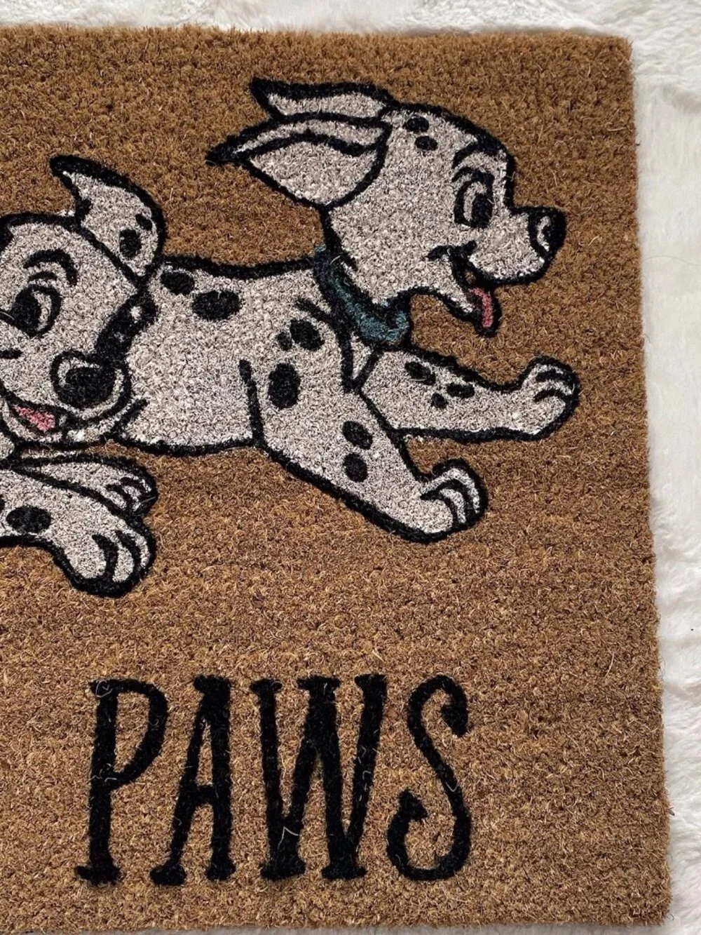 Disney 101 Dalmatians‎ Wipe Your Paws Coir Door Mat Outdoor 18 X 30” Porch NEW